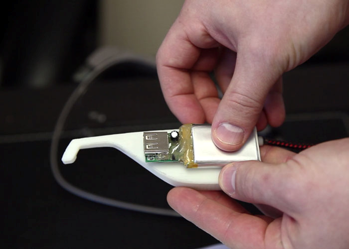 Prototype GazerG – Google Glass battery pack